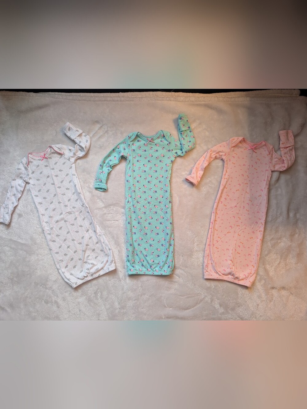 Simple Joys by Carter's Newborn Sleep Gown Bundle 3 Pack NWOT Floral